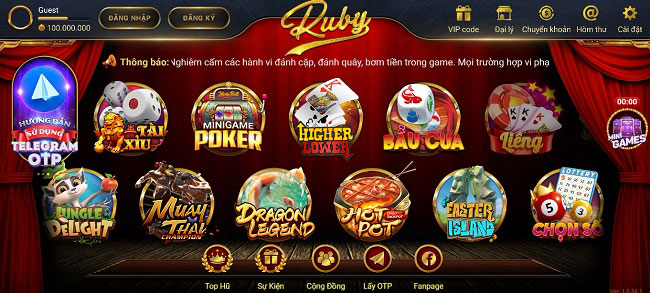 Đánh giá game bài đổi thưởng Ruby Win