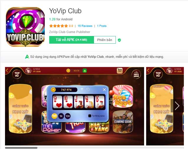 Tải YoVip ios, android miễn phí – Chơi to thắng lớn